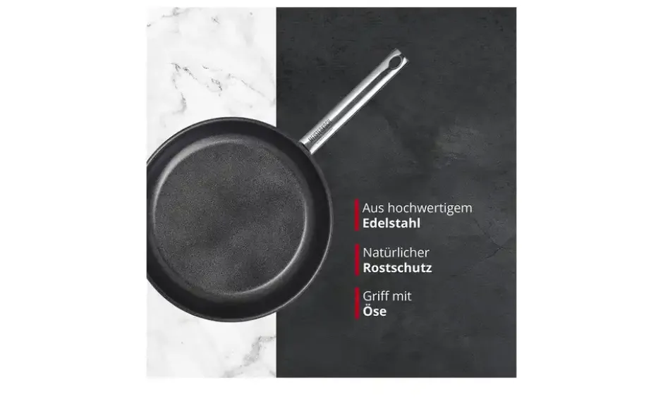 Meisterkoch Edelstahlpfanne 28 cm LINUS