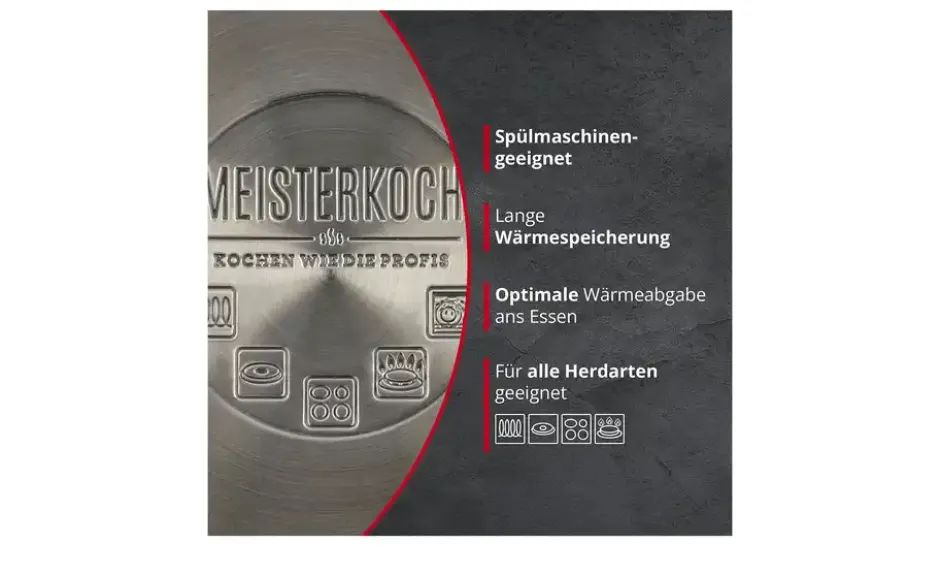 Meisterkoch Edelstahlpfanne 28 cm LINUS