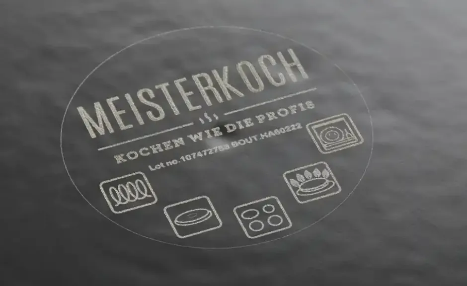 Meisterkoch Gusseisen-Wok mit Deckel OPUS