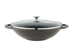 Meisterkoch Gusseisen-Wok mit Deckel OPUS