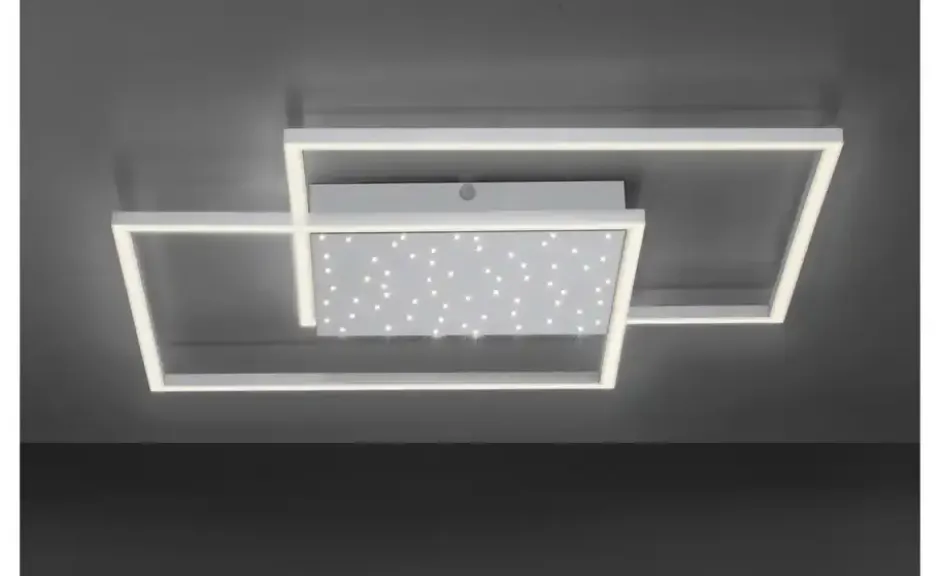 Paul Neuhaus LED-Deckenleuchte, Nickel-matt, mit Sternenhimmel