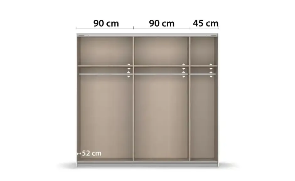 Schwebetürenschrank Quadra