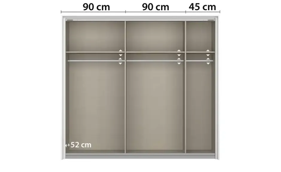 Schwebetürenschrank Quadra