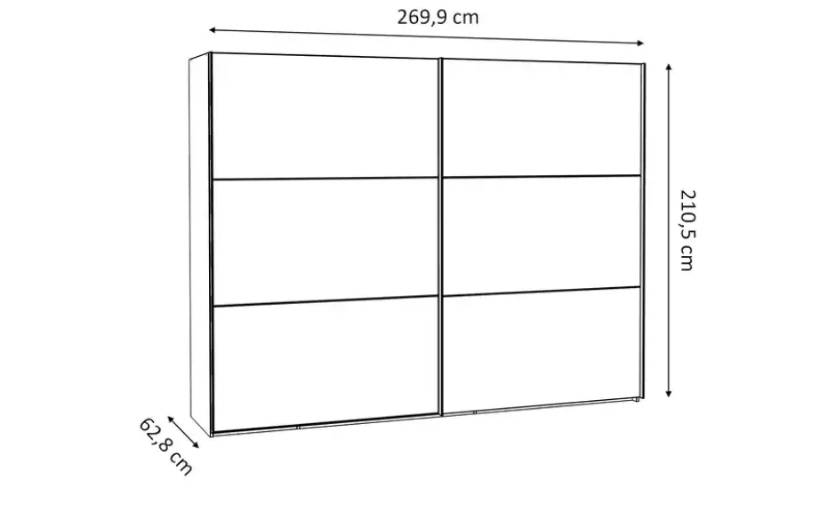 Schwebetürenschrank Trondheim