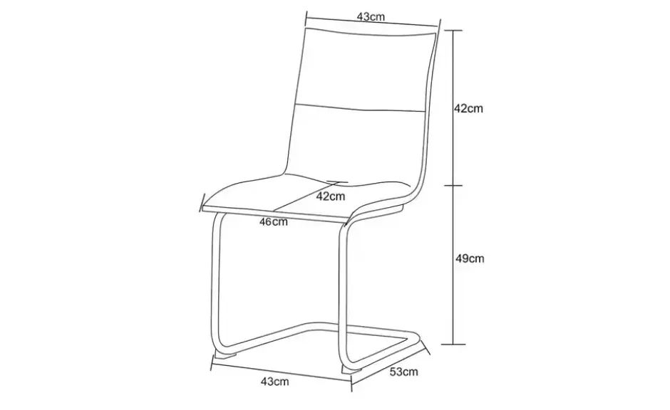Schwinger-Stuhl 2er Set