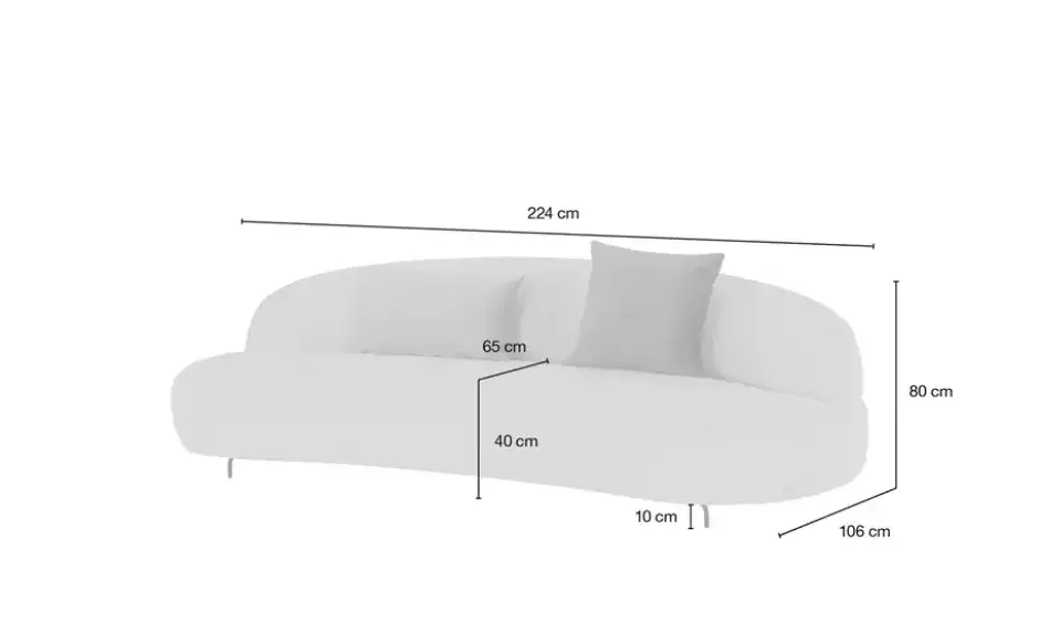 Sofa, 3-sitzig Ariane