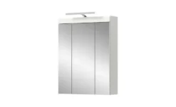 Spiegelschrank SCHLOONSEE, Breite 60cm, inkl. Beleuchtung, 3 Spiegeltüren, 9 Fächer in verschiedenen Farben erhältlich, Badmöbel, Spiegel, Badschrank, Bad Schloonsee