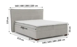 S-STYLE Boxbett .css-bauhey::before{content:'- ';}.css-bauhey::after{content:'- ';}mit Bettkasten, Cord, H3 Lovetti