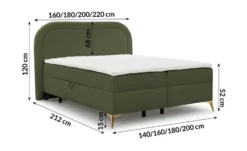 S-STYLE Boxbett .css-bauhey::before{content:'- ';}.css-bauhey::after{content:'- ';}mit Bettkasten, Bouclé-Stoff Sonna