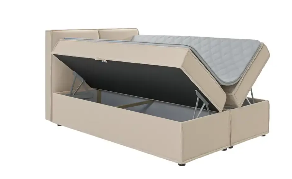 S-STYLE Boxbett .css-bauhey::before{content:'- ';}.css-bauhey::after{content:'- ';}mit Stauraum und Topper, H3 Uma