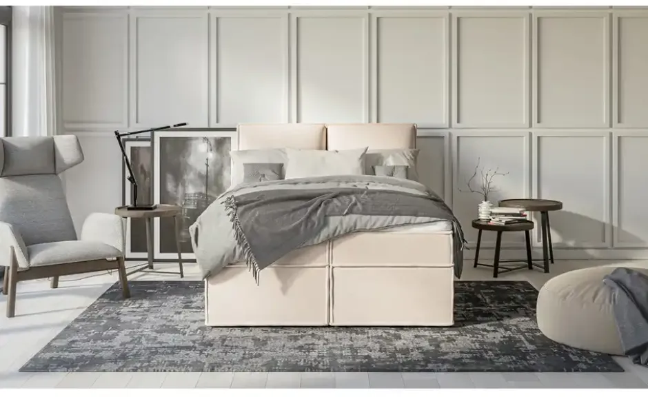 S-STYLE Boxbett .css-bauhey::before{content:'- ';}.css-bauhey::after{content:'- ';}mit Stauraum und Topper, H3 Uma