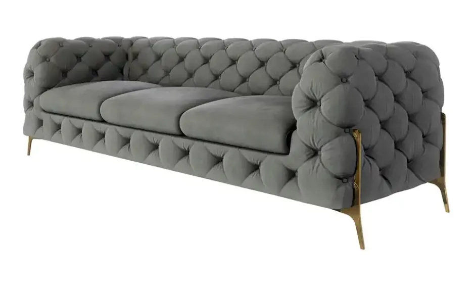 S-STYLE Chesterfield Einzelsofa Natalie