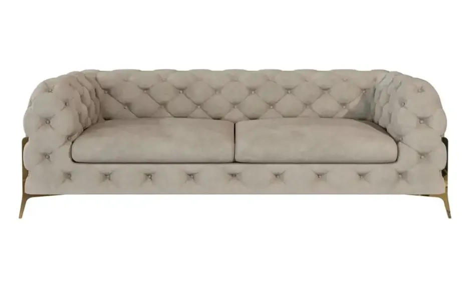 S-STYLE Chesterfield Einzelsofa Natalie