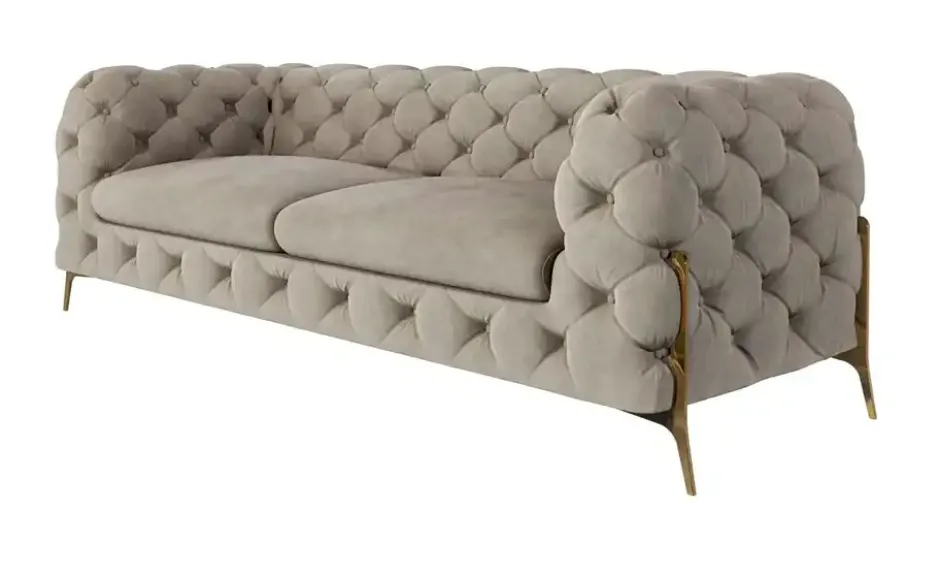 S-STYLE Chesterfield Einzelsofa Natalie