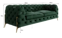 S-STYLE Chesterfield Einzelsofa Natalie