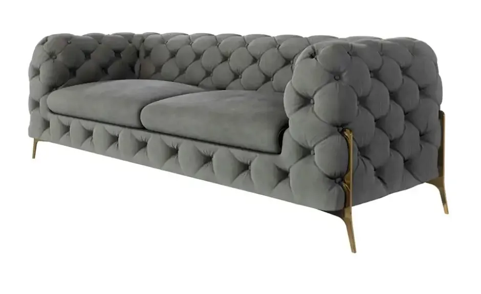 S-STYLE Chesterfield Einzelsofa Natalie