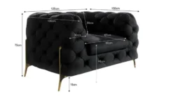 S-STYLE Chesterfield Sessel Natalie