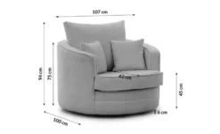S-STYLE Drehsessel Ted