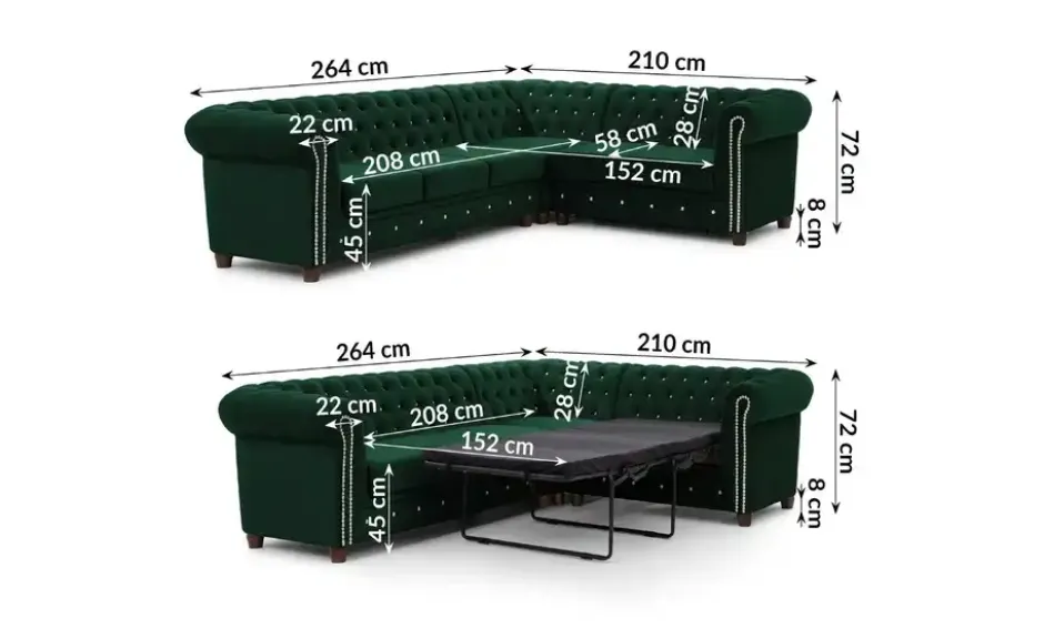 S-STYLE Ecksofa