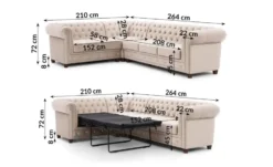 S-STYLE Ecksofa