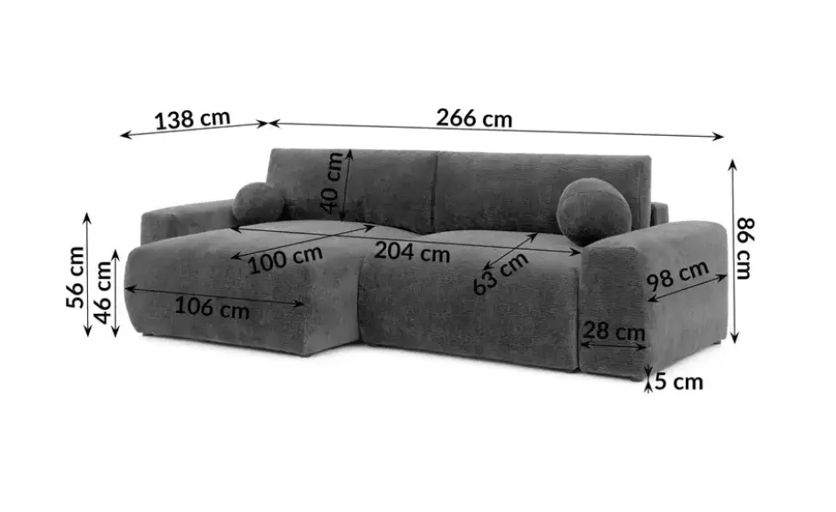 S-STYLE Ecksofa