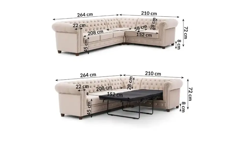 S-STYLE Ecksofa