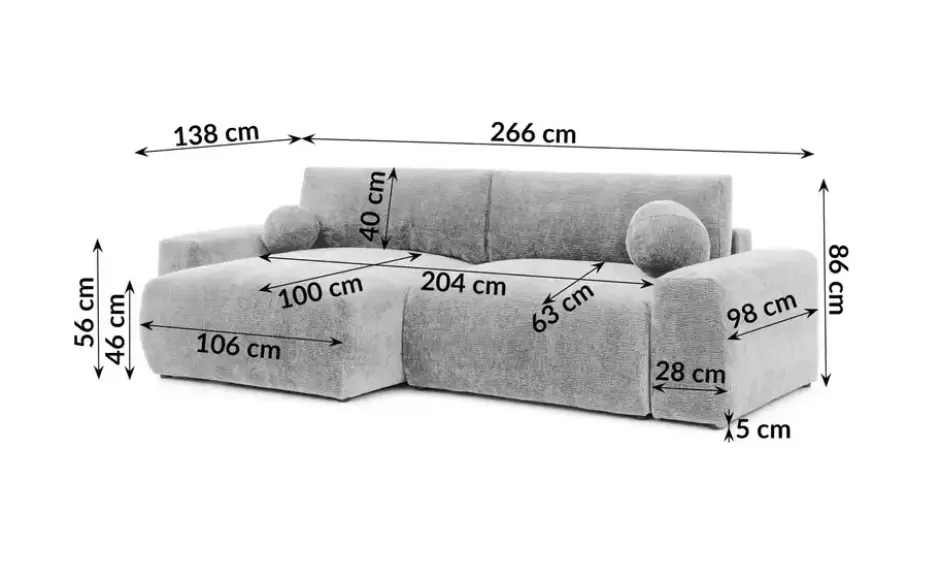 S-STYLE Ecksofa