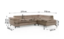 S-STYLE Ecksofa .css-bauhey::before{content:'- ';}.css-bauhey::after{content:'- ';}mit Schlaffunktion Bonnie