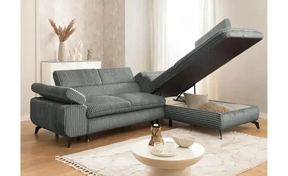 S-STYLE Ecksofa .css-bauhey::before{content:'- ';}.css-bauhey::after{content:'- ';}mit Schlaffunktion Bonnie