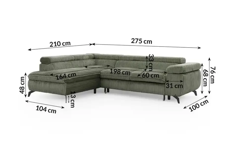 S-STYLE Ecksofa .css-bauhey::before{content:'- ';}.css-bauhey::after{content:'- ';}mit Schlaffunktion Bonnie