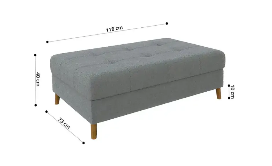 S-STYLE Ecksofa mit Hocker Lars