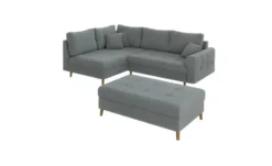S-STYLE Ecksofa mit Hocker Lars