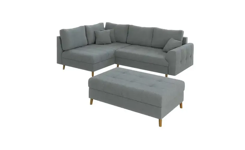 S-STYLE Ecksofa mit Hocker Lars