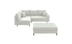 S-STYLE Ecksofa mit Hocker Lars