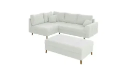 S-STYLE Ecksofa mit Hocker Lars