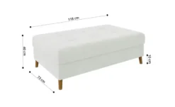 S-STYLE Ecksofa mit Hocker Lars