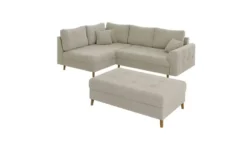 S-STYLE Ecksofa mit Hocker Lars