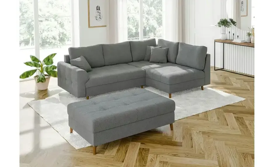 S-STYLE Ecksofa mit Hocker Lars
