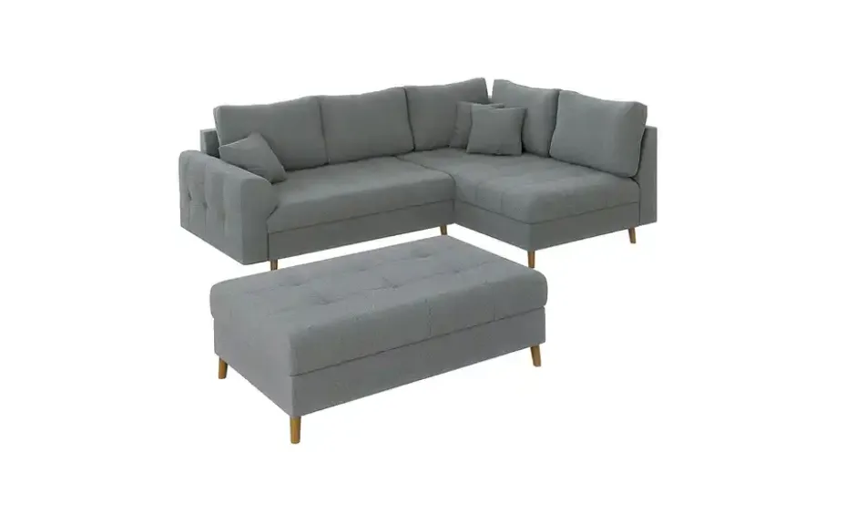 S-STYLE Ecksofa mit Hocker Lars