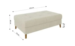 S-STYLE Ecksofa mit Hocker Maya