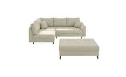 S-STYLE Ecksofa mit Hocker Maya