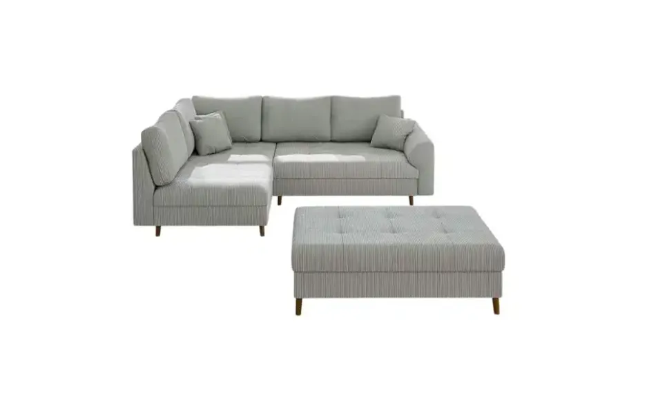 S-STYLE Ecksofa mit Hocker Maya