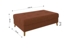 S-STYLE Ecksofa mit Hocker Maya