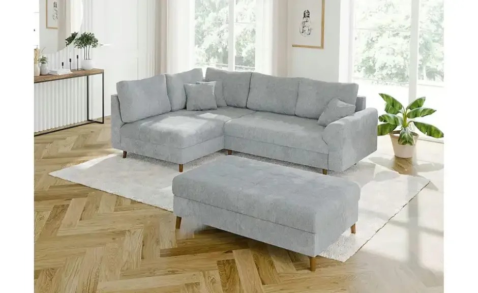 S-STYLE Ecksofa mit Hocker Trygve