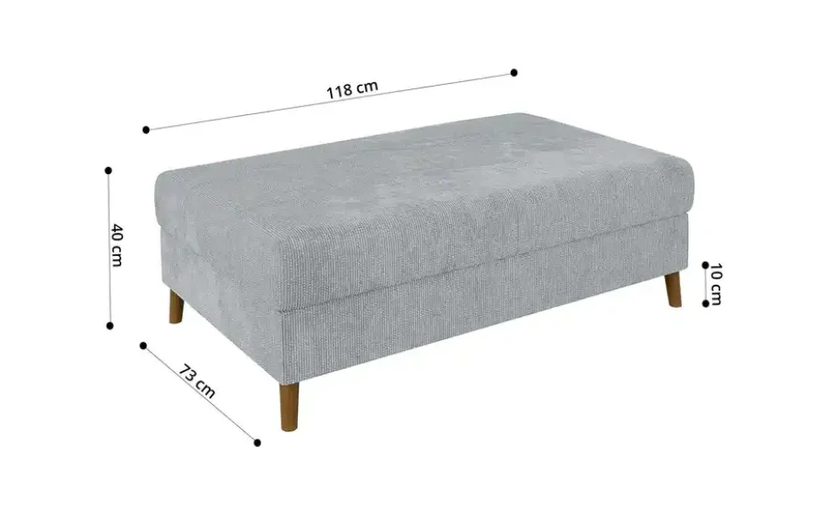 S-STYLE Ecksofa mit Hocker Trygve