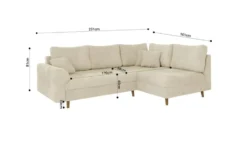 S-STYLE Ecksofa mit Hocker Trygve