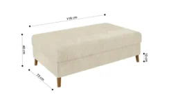 S-STYLE Ecksofa mit Hocker Trygve