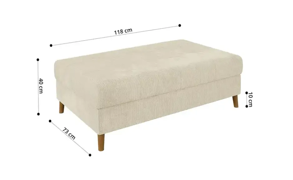 S-STYLE Ecksofa mit Hocker Trygve
