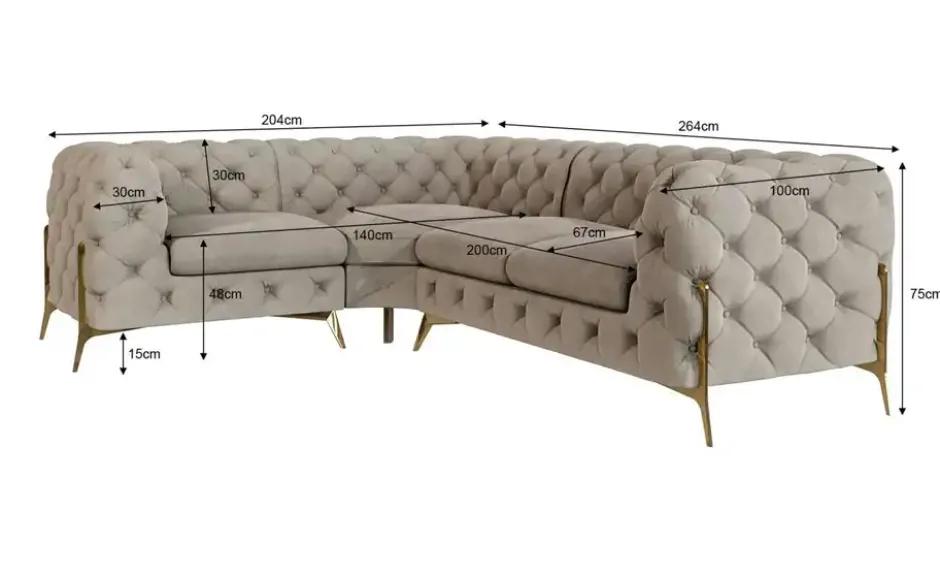S-STYLE Ecksofa Natalie