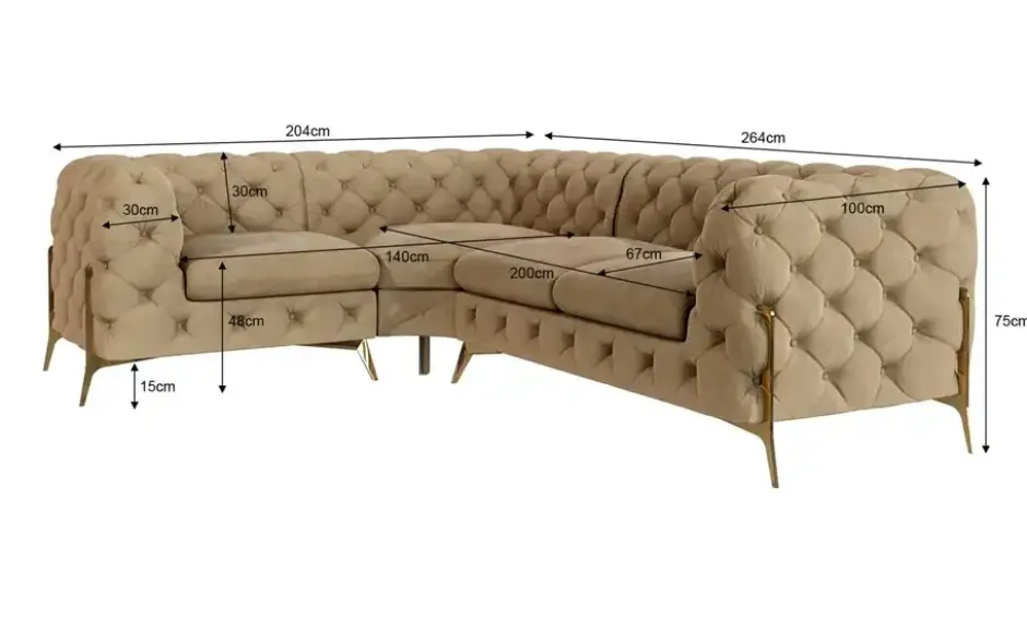 S-STYLE Ecksofa Natalie